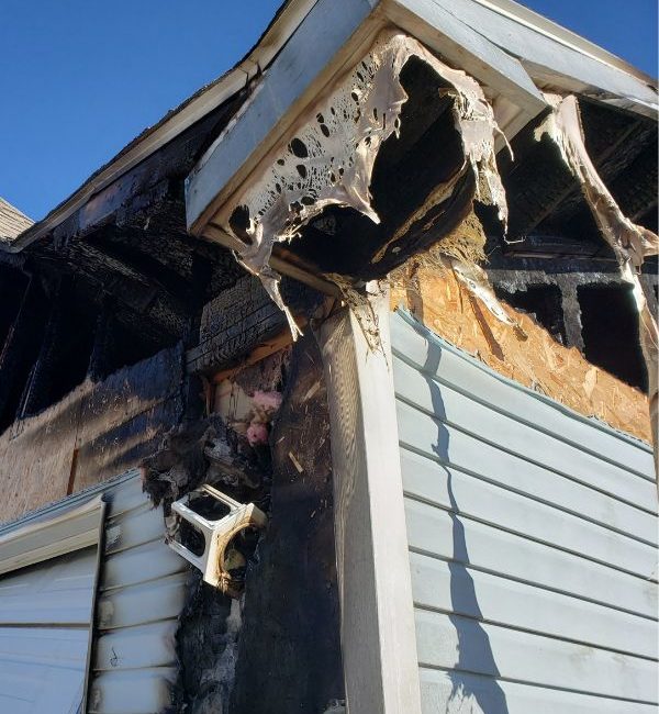 Property damaged by fire